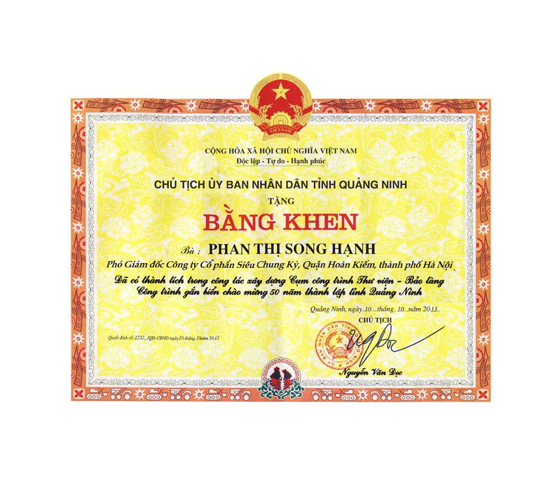 Bằng khen Bằng khen