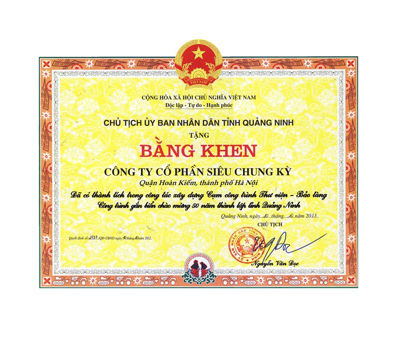 Bằng khen Bằng khen